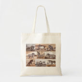 Wilde Burros van de Southwest-Canvas tas LLMartin (Voorkant)