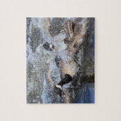 Wilde (Canada) Goose Chase: De spat bij Piper Spit Legpuzzel (Verticaal)