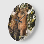 Wilde Canadese gans in Winter Snow Grote Klok (Hoek)