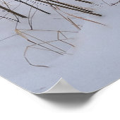 Wilde Canadese gans in Winter Snow III Poster (Hoek)