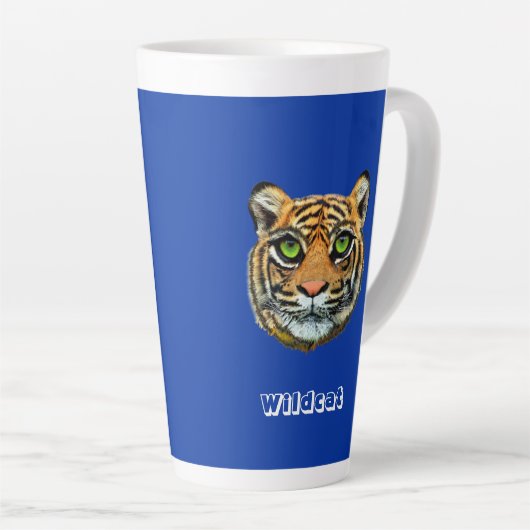 Wilde Cat Latte Mok (Rechterhoek)