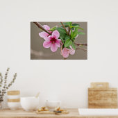 Wilde Cherry Blossom in het Forest Poster (Keuken)