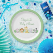 Wilde chique oerwoud baby shower papieren bordje (Feest)