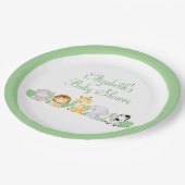 Wilde chique oerwoud baby shower papieren bordje (Gekanteld)