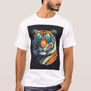 "Wilde & Cool Tijger met Zonnebril T-shirt" T-shirt