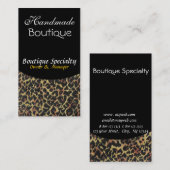 Wilde Cougar Animal Print Designer Makeup Salon Visitekaartje (Voorkant / Achterkant)