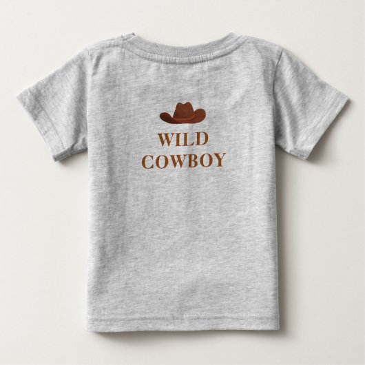 Wilde cowboy westerne jongen (Achterkant)