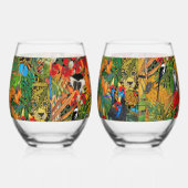 Wilde Creatie Wijnglas Zonder Voet (Links)