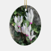 Wilde Cyclamen Keramisch Ornament (Rechts)