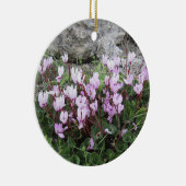 Wilde Cyclamen Versiering Keramisch Ornament (Rechts)