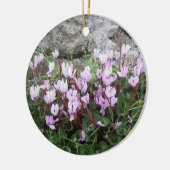 Wilde Cyclamen Versiering Keramisch Ornament (Links)