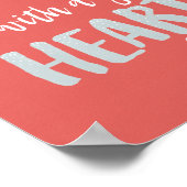 Wilde dagdromen - Grateful Heart Typografie Poster (Hoek)