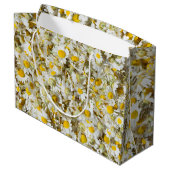Wilde daisies patroon groot cadeauzakje (Achterkant Gekanteld)