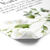 Wilde daisy blooms Baby Diaper Raffle Sign Poster (Hoek)