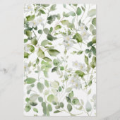 Wilde daisy blooms Baby shower Word Scramble (Achterkant)