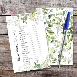 Wilde daisy blooms Baby shower Word Scramble