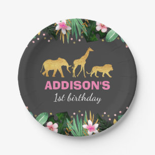 Wilde de Partij van de Dieren van het Oerwoud van Papieren Bordje