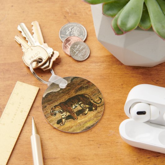  "Wilde Dier", "Bengale tijgerspeelplaatsen" Sleutelhanger (Bureau)