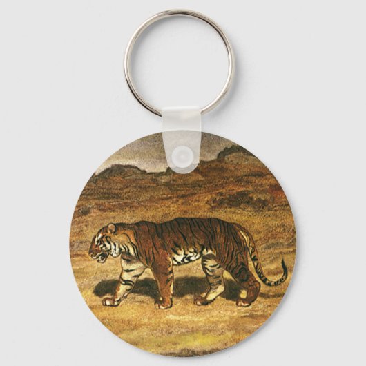  "Wilde Dier", "Bengale tijgerspeelplaatsen" Sleutelhanger (Achterkant)