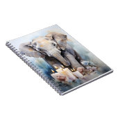 Wilde dier met kaarsen en bloemen olifant notitieboek (Rechterzijde)