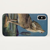  Wilde Dier, Wolf Howling bij de maan Case-Mate iPhone Case (Achterkant (horizontaal))