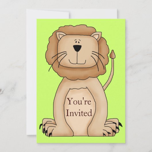 Wilde dierdierentuin Birthday-uitnodiging Kaart (Voorkant)