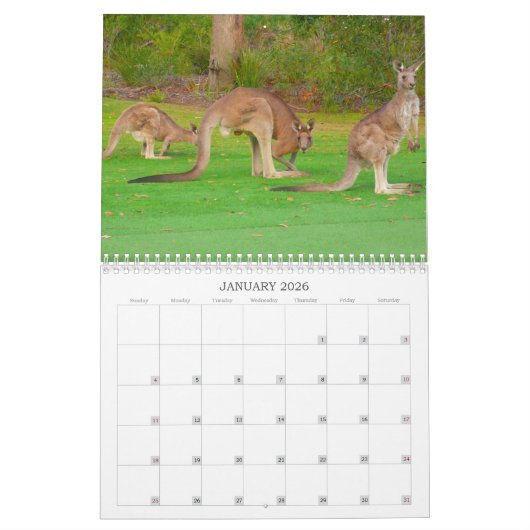 Wilde dieren 2025 kalender (Jan 2026)