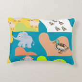 Wilde dieren accent kussen (Achterkant)