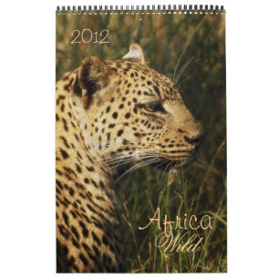 Wilde dieren Afrikaanse safari 2012 Kalender