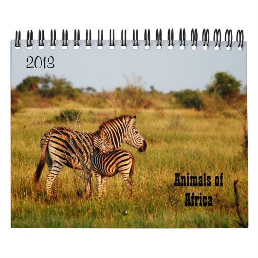 Wilde dieren Afrikaanse safari 2013 Kalender (Hoes)