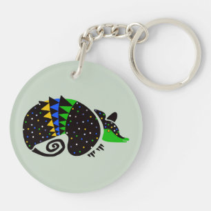Wilde dieren - ARMADILLO - Natuur - Bedreigd dier Sleutelhanger