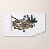 Wilde dieren, avonturen in het bos T-Shirt Button Bad Handdoek (Handdoek)