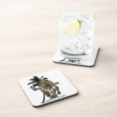 Wilde dieren, avonturen in het bos T-Shirt Button Bier Onderzetter (Rechterzijde)