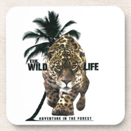 Wilde dieren, avonturen in het bos T-Shirt Button Bier Onderzetter