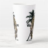 Wilde dieren, avonturen in het bos T-Shirt Button Latte Mok (Voorkant)