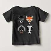 Wilde dieren - Baby Fine Jersey T-Shirt (Voorkant)