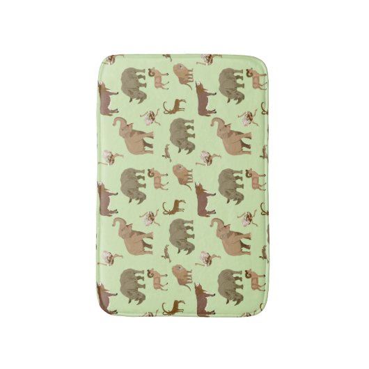 Wilde dieren badmat (Voorkant Verticaal)