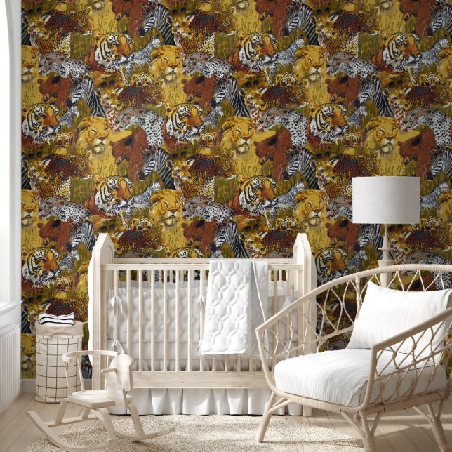 Wilde dieren behang (Kinderen)