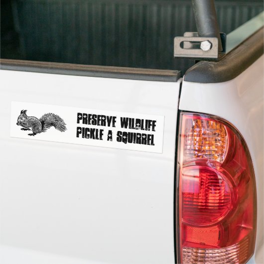 wilde dieren behouden bumpersticker (Op Truck)