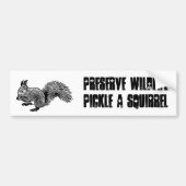 wilde dieren behouden bumpersticker (Voorkant)