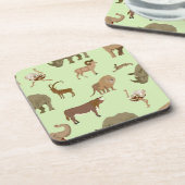 Wilde dieren bier onderzetter (Linkerzijde)