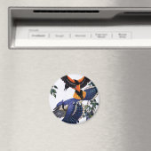  wilde dieren, blauwe jassen die vliegen magneet (Insitu (Vaatwasser))