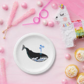 Wilde dieren - Blauwe vinvis - Bedreigd dier - Par Papieren Bordje (Feest)