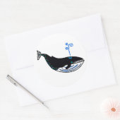 Wilde dieren - Blue WHALE - Wildlife-Sticker Ronde Sticker (Envelop)
