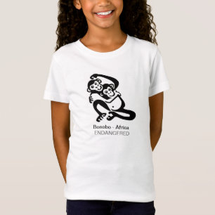 Wilde dieren - BONOBO-Bedreigde dieren - Afrika T-shirt
