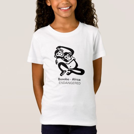 Wilde dieren - BONOBO-Bedreigde dieren - Afrika T-shirt (Voorkant)