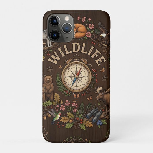 "Wilde dieren" Bosavonturen Illustratie Case-Mate iPhone Case (Achterkant)
