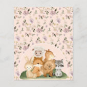 Wilde Dieren Bosdieren Oh Baby Borrel Flyer (Achterkant)