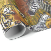 Wilde dieren cadeaupapier (Rol Hoek)