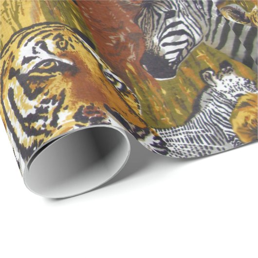 Wilde dieren cadeaupapier (Rol Hoek)